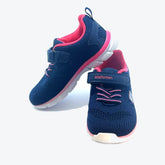 Elefanten Kinderschuh Teja Tita – Klett-Sneaker in Blau und Rosa mit elastischen Schnürsenkeln und weißer Sohle für aktive Mädchen
