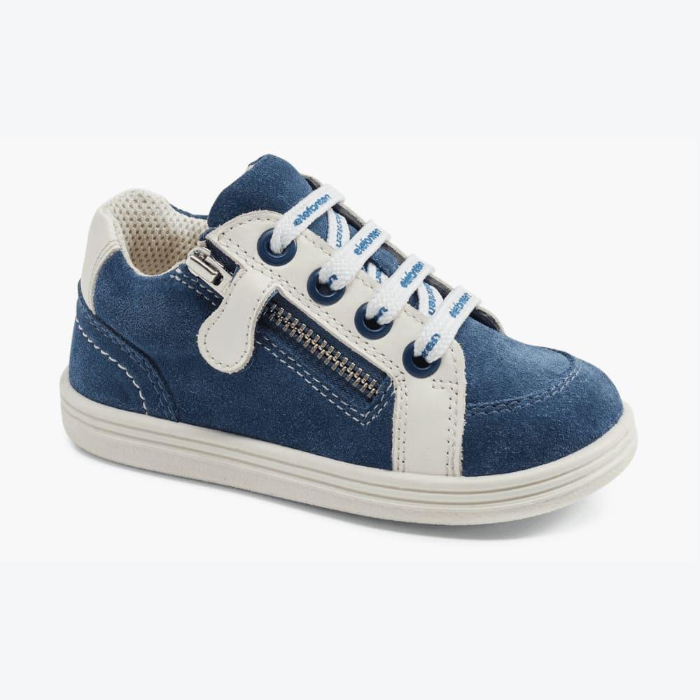 Das Produktfoto zeigt die Elefanten Dazon Dama-6 Sneakers in der Größe 23 aus einem beeindruckenden 330-Grad-Winkel, präsentiert in einem attraktiven Blauton.