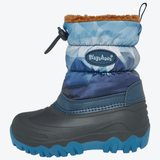 Playshoes Winterstiefel - Winter-Bootie Berge - Blau, warmer Kinder Schneestiefel mit wasserabweisendem Schaft, Seitenansicht links